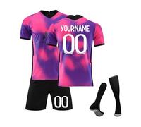 Genérico Camiseta Fútbol Paris 24/25/26 Personalizadas Nombre Número para Hombres y Niño, equipación Fútbol con Conjunto Top Pantalón Corto y Calcetines Regalo de Fútbol