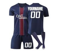 Genérico Camiseta Fútbol Paris 24/25/26 Personalizadas Nombre Número para Hombres y Niño, equipación Fútbol con Conjunto Top Pantalón Corto y Calcetines Regalo de Fútbol