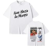 Genérico Camiseta gráfica de Rap Anuel AA para Hombre, Informal, de Gran tamaño, de Manga Corta, para Hombre y Mujer, Estilo Hip Hop, Ropa de Calle de Moda, Camiseta Unisex de algodón (2 3XL)