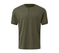 Genérico Camiseta Henley para Hombre, Camisa Hombre Manga Corta, Manga Corta Vintage Botones Gimnasio Verano Lisa Golf Casual Camiseta Muscle Fit Clásico Ligero para Vacaciones Mar Playa