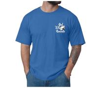 Genérico Camiseta Hombre Casual T Shirt Cuello Redondo Básicas Cuello Redondo Suaves Y Transpirables Disponible En Muchas Variantes De Colora