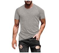 Genérico Camiseta Hombre con Cuello Redondo Camisetas Hombres Casual Transpirable Casual T Shirt Cuello Redondo Disponible En Muchas Variantes De Colora