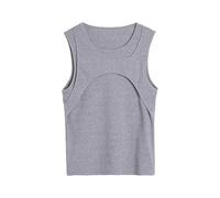 Genérico Camiseta Hombre Sin Mangas,Camiseta Sin Mangas Dos En Uno con DiseñO En Capas para Hombre Informal Sin Mangas Moderna Deportiva Capa Base