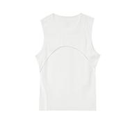 Genérico Camiseta Hombre Sin Mangas,Camiseta Sin Mangas Dos En Uno con DiseñO En Capas para Hombre Informal Sin Mangas Moderna Deportiva Capa Base
