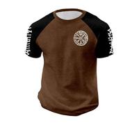 Genérico Camiseta Hombre Wolf Impresa en 3D Gráfica Novedad Camisetas Manga Corta Cuello Redondo Ajuste Slim Top Impresión 3D de Animales con Gráfico de Tigre Camiseta de Gatos Tops de Verano