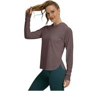 Genérico Camiseta Informal para Entrenamiento físico y Uso Diario cómodo (Brick Red, S)