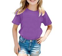 Genérico Camiseta Manga Corta Niña Camiseta De Manga Corta Y Cuello Redondo para Niños Estilo Casual Y Moderno