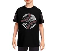 Genérico Camiseta Manga Corta NiñO 3 AñOs,Camiseta GráFica De BéIsbol para NiñOs Y NiñAs Camisetas De Verano De Cuello Redondo Y Manga Corta para Adolescentes Lindas Camisetas Deportivas Casuales