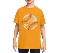 Genérico Camiseta Manga Corta NiñO 3 AñOs,Camiseta GráFica De BéIsbol para NiñOs Y NiñAs Camisetas De Verano De Cuello Redondo Y Manga Corta para Adolescentes Lindas Camisetas Deportivas Casuales