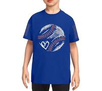 Genérico Camiseta Manga Corta NiñO 3 AñOs,Camiseta GráFica De BéIsbol para NiñOs Y NiñAs Camisetas De Verano De Cuello Redondo Y Manga Corta para Adolescentes Lindas Camisetas Deportivas Casuales