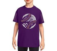 Genérico Camiseta Manga Corta NiñO 3 AñOs,Camiseta GráFica De BéIsbol para NiñOs Y NiñAs Camisetas De Verano De Cuello Redondo Y Manga Corta para Adolescentes Lindas Camisetas Deportivas Casuales