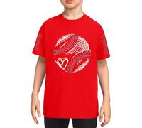 Genérico Camiseta Manga Corta NiñO 3 AñOs,Camiseta GráFica De BéIsbol para NiñOs Y NiñAs Camisetas De Verano De Cuello Redondo Y Manga Corta para Adolescentes Lindas Camisetas Deportivas Casuales