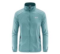 Genérico Camiseta Manga Larga ProteccióN Solar Hombre,Nueva Chaqueta Sin Sombrero con Cuello Levantado para Hombre Gabardina Fina Transpirable De para Abrigo Deportivo para Estudiantes