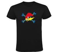 Genérico Camiseta Negra Loquillo Logotipo - Estilo Auténtico en 100% Algodón para Hombres en Todas Las Tallas (S M L XL XXL) (S)