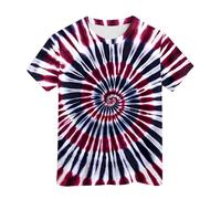 Genérico Camiseta Negra Niño - Camiseta de neón teñida para niños y niñas Camiseta teñida Camiseta Hippies Camiseta para niños Mayores Talla 6 a 16 años (Red 3-4 Years)