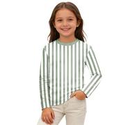 Genérico Camiseta NiñO 11 AñOs Divertido,Camiseta De Manga Larga A Rayas De Carnaval para NiñOs Camiseta Informal con GráFicos Coloridos para Fiestas CóModa Y De Mezcla