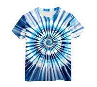 Genérico Camiseta Niño 12 Años - Camiseta de neón teñida para niños y niñas Camiseta teñida Camiseta Hippies Camiseta para niños Mayores Talla 6 a 16 años (Light Blue 6-7 Years)