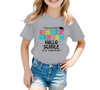 Genérico Camiseta NiñOs,Camisetas De GuarderíA Hola Escuela Vengo Primer DíA De Clases Camisetas De GraduacióN De GuarderíA