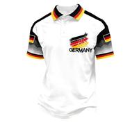 Genérico Camiseta para Aficionados al fútbol - Prenda gráfica de Alemania para un Look clásico, Ideal para el día a día y para los días de Partido. (White, S)