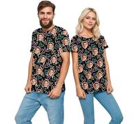 Genérico Camiseta Personalizada para Hombres y Mujeres al por Mayor, Personalizado diseña tu Propia Camiseta para Parejas. - Añade imágenes para Regalos Dulce