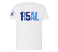 Genérico Camiseta R5AL Madridista - Tributo a Las 15 Champions ganadas del Madrid (Blanco Azul Hombres Talla L)