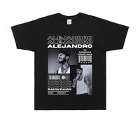 Genérico Camiseta Rauw Alejandro Camiseta Gráfica De Manga Corta para Hombre Y Mujer Camiseta Retro De Moda Hip Hop Camiseta De Gran Tamaño para Hombre (1 S)