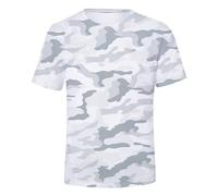 Genérico Camiseta XXL Hombre - Camisetas Blancas Hombre Camo Impreso Periférico Impreso Hombres Manga Corta Hombres