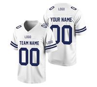 Genérico Camisetas de Rugby Personalizadas con Nombre del Equipo, número y Logotipo, Uniforme Fútbol Americano Impreso Personalizado para Adultos jóvenes y preescolares.