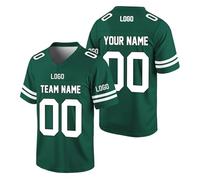 Genérico Camisetas de Rugby Personalizadas con Nombre del Equipo, número y Logotipo, Uniforme Fútbol Americano Impreso Personalizado para Adultos jóvenes y preescolares.