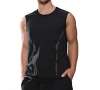 Genérico Camisetas de Tirantes Hombre,Camiseta básica Transpirable y Ajustada Ajuste Regular Simple Color Sólido Chaleco Camiseta Deportiva para con diseño Creativo Ideal Running Diario