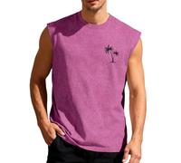 Genérico Camisetas De Tirantes Hombre Gym Culturismo - Camiseta Sin Mangas Lavable Y Estampada Suave Transpirable Y para Entrenamiento Camiseta Informal De Calle para Gimnasio Y Running