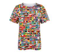 Genérico Camisetas EspañA 2026,Camiseta Informal De Manga Corta Camiseta BáSica Suave Y CóModa para Mujer