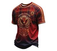 Genérico Camisetas Futbol EspañA Hombre,Camiseta Hombre Torero Cuello Redondo Manga Corta Camiseta Ligera Bandera EspañA Ligero Confortable para Uso Diario Y Animando En El Campo