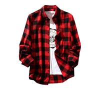Genérico Camisetas Hombre Camisa Hawaiana Hombre Tallas Grandes Flores T Shirt Algodon Camisa Casual Sobrecamisa Blusas Playa Negra Ropa Chollos Ultima Hora Ofertas Flash 2#Rojo XL