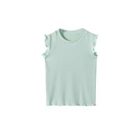 Genérico Camisetas Niña - Top De Verano para Niñas Blusa De Manga Corta Y Cuello Redondo Conjunto Informal Camiseta Divertida para El Día A Día Tejido Elástico Y Cómodo Edades De 4 A 10 Años