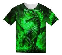 Genérico Camisetas NiñO - Camiseta de Manga Corta con Estampado 3D Divertida y Casual para niños (de 2 a 13 años)
