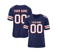 Genérico Camisetas Rugby Personalizadas con Nombre del Equipo número y Logotipo para Adultos jóvenes y preescolares, Uniforme Fútbol Americano Personalizado.