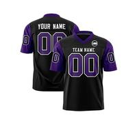 Genérico Camisetas Rugby Personalizadas con Nombre del Equipo número y Logotipo, Uniforme Fútbol Americano Impreso Personalizado para Adultos jóvenes y preescolares.