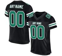 Genérico Camisetas Rugby Personalizadas para Adultos jóvenes y preescolares, Uniforme Fútbol Americano Personalizado con Nombre del Equipo número y Logotipo.