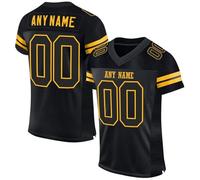 Genérico Camisetas Rugby Personalizadas para Adultos jóvenes y preescolares, Uniforme Fútbol Americano Personalizado con Nombre del Equipo número y Logotipo.