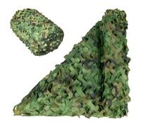 Genérico Camouflage Netting 3x4m 4x6m 5x7m, Shade Net, Military Reinforced Camo Netting, Green Camouflage Netting For Decoration Camping Theme Party Military Hunting Shooting(7x8m)