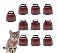 Genérico Campana de Navidad, cascabeles de Metal Hechos a Mano, Animales antipérdida de 3,5x3,5x2,4 CM | Trineo Retro del Camello del Collar de la Cabra de la | Decoración de Granja Regalo Festivo