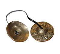 Genérico Campanas Tingsha de Cobre Puro para Meditación y Yoga, Instrumento de Percusión Nepalesa Pequeño y Ligero, Par de Platillos para Prácticas de Mindfulness y Música Espiritual