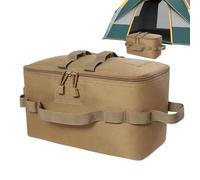 Generico Camping Bag, Pot Carry Bag, Water-Resistant Folding Storage, 13.39x6.69x7.48inches Outdoor Cookware Organizer, Stove & Utensil Holder, (compacto) for Travel, Hiking and Camping, Cream