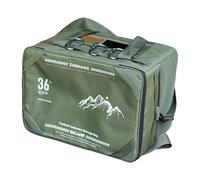 Genérico Camping Bags, Cooking Utensil Organizer, 16,54 x 12,2 x 10,24 pulgadas Hiking Pouch, plegable Storage Built in Tabletop, Travel Companion, Perfect for Backpacking, Beach, Adventure Use, verde
