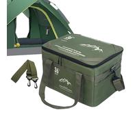 Genérico Camping Bags, Cooking Utensil Organizer, 16,54 x 12,2 x 10,24 pulgadas, plegable Tabletop Design, gran capacidad de almacenamiento para mochileros, hiking, playa, Outdoor Adventures, verde