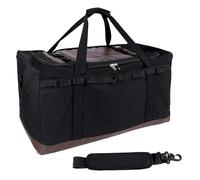 Genérico Camping Bags for Organizing, Camp Kitchen Organizer, Amplia Capacity, Impermeable Heavy-Duty Case, Portable Supplies for Adventure, Outdoor, Vehicle, 29.53x15.75x15.75 in, 1 Pack, Negro , Se