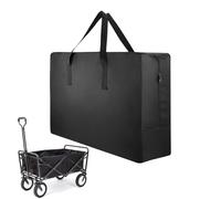 Genérico Camping Cart Bag, Folding Storage Pouch, Waterproof Cart Protection Bags, Heavy-Duty Outdoor Equipment Organizer for Picnics, Traveling, and Road Trips
