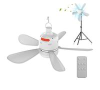 Genérico Camping Ceiling Fan, Outdoor Gazebo Fan with Light and Remote Control, Adjustable Speed Cooling Device, Ideal for Outdoor Camping, Tents, and Patios