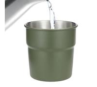 Genérico Camping Coffee Mugs - Camp Cup | Small Backpacking Mug | Stainless Steel Drinking Cup For Outdoor Hiking Fishing & Office, Lightweight 75g Portable Travel Mug For Hot Cold Tea Juice